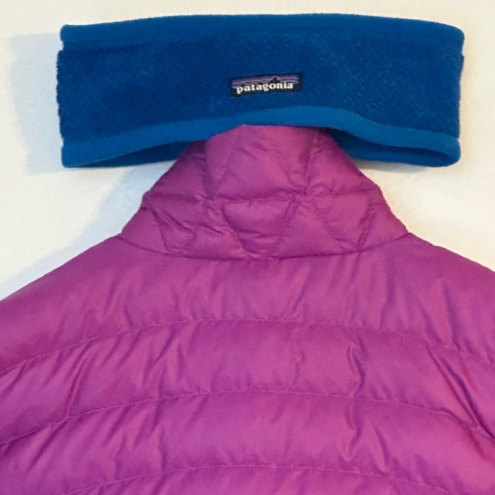 Patagonia Women's Down Sweater LKAT PURPLE 84682 S Goose Down& Re-Tool Headband - Picture 3 of 12